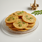 Kothimeera Chekkalu (Andhra Coriander Rice Crackers)