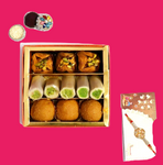 Rakhi With Assorted Sweets Combo 400 gms